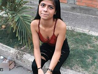 found a cute latina emo, took her home, and banged her creamy pussy!