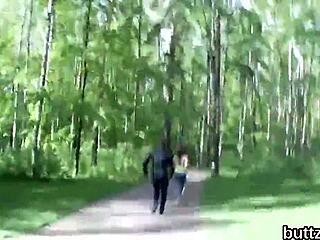 Petite Chick Gets Ass and Pussy Reamed Hardcore