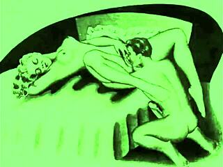 Desene erotice vintage cu personaje hentai anime retro