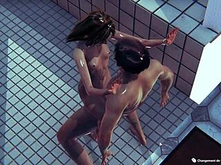 Skinny Fuck In The Shower