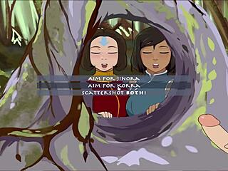 four elements trainer book 4 love part 62 - sloopy korra in cartoon anime hentai game