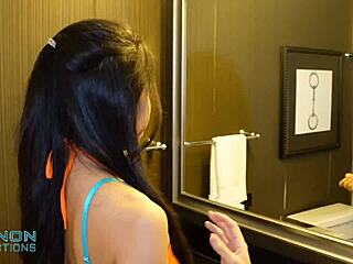 Hot Petite Asian Evie Ling Craves Cannon's Touch