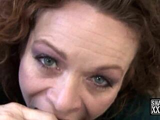 Is this black man dominating the ladies room with deepthroat and cum in mouth?