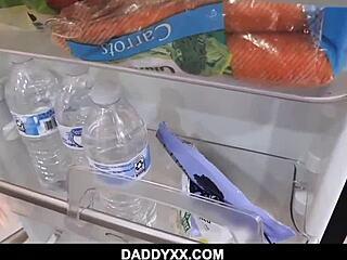 How Does Tiny Brunette Asian Ember Snow Ride Daddy's Cock?