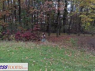 russian redhead and british babe have lesbian sex in fitness room 😍