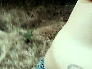 Risky forest fucking with cute teen in stunning 4k sea view action. Hairy pussy exposed!