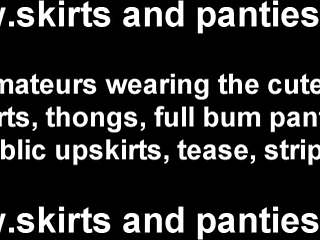 Let me give you a peek up my skirt