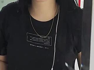 Real Madrid Fan's Hot Colombian Girlfriend in Action