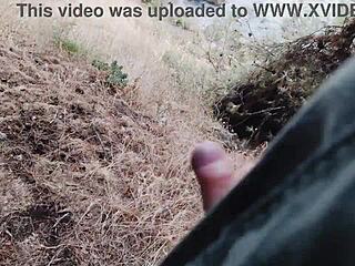 Risky forest fucking with cute teen in stunning 4k sea view action. Hairy pussy exposed!