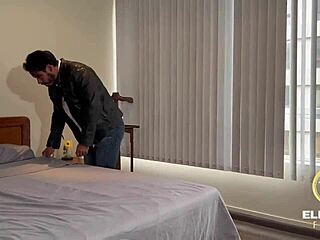 Two petite latinas passionately eat stepfather while boyfriends are away