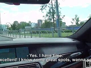 cutie experiences roadside adventure with foxy di