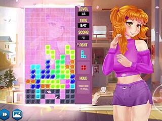 Playing Japanese video game with a sexy voice actress