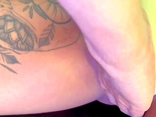 Redhead Kevlyn Santos on all fours gets cum on her ass