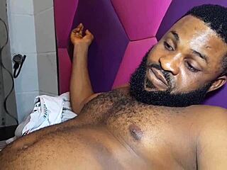 Masked Igbo girl Amaka rides Krissyjoh's big cock in cowgirl.