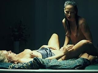 Busty Milfs Lick Asses In Stockings