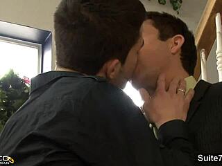 Naughty Married Male Sucks Gay Cock at Wedding. He Takes Hardcore Fucking and Swallows Cum Load!