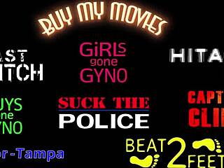 Aria and giggles intensely suck each other's feet