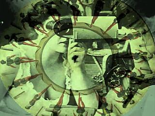 Vintage cartoon illustration of antique artifacts