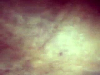 Detailed view of black pussy in close-up exploration