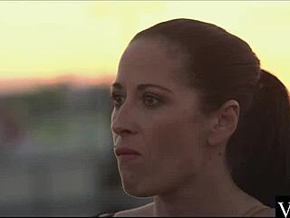 Busty Milfs Lick Asses In Stockings