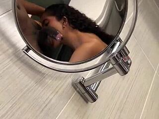 Brunette Sneaks Public Blowjob to Lover - Nysdel Couple