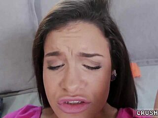 Teen with big tits has birthday fuck for money