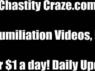 See how it feels to be locked up for a month in this chastity POV video