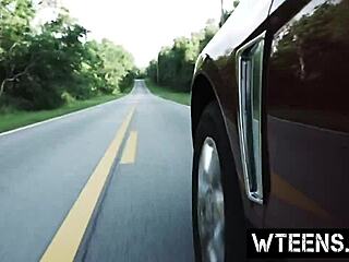 Lovely Blonde Teen's Scary Deepthroat Experience