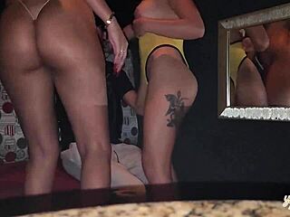 Client fucks us in club corner