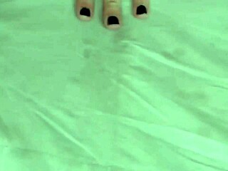 Horny babe with pierced nipples masturbates on webcam