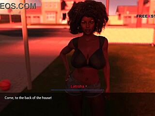 alex intensely fingers latisha's ass in 3d game