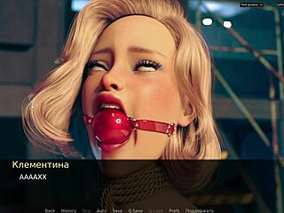 Red Sakura Mansion 2: Bound Latex Girl Flashes and Squirts During Blowjob