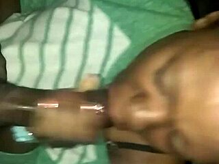 Louisville ebony thot sucks massive black cock