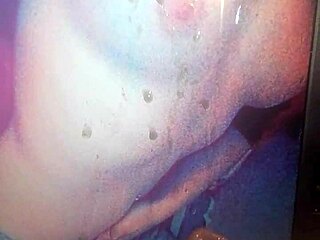 Solo pleasure with a happy ending in the form of a cum tribute