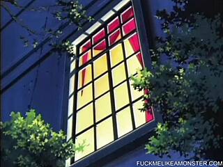 I am the petite anime teen with big tits getting toyed in doggystyle