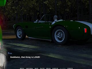 this anime episode features racing and boobs.