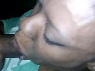 Louisville ebony thot sucks massive black cock