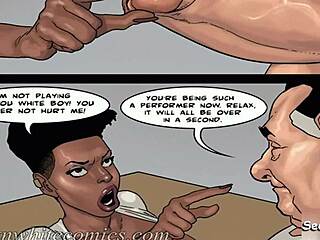 ebony lesbian takes monster cock rough first time 😩