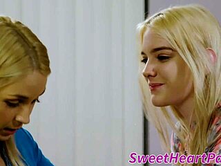 Smoking Hot Blondes Scissor Pussies with Wild Passion