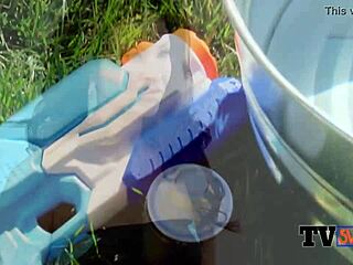 American Couples Get Wet in Steamy Party Foreplay