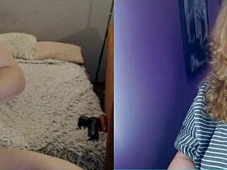 Step-sister’s BBW body on video chat is a beauty to behold