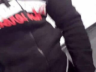 Adrenaline pumping in gym bathroom with these guys in sheer outfits!