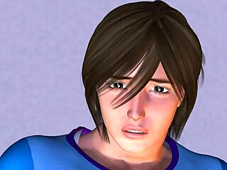 Bound and gagged professor Yuna’s home in 3D animated porn