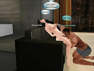 in this imvu game, alexander light xxx poses for anime hentai sex at his house