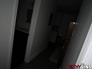 bathroom fuck sesh with the stepsiblings johnny love and gem jewels trying to take away the fright from ghosts