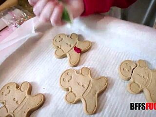 Best friends gangbang blonde at christmas