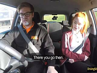 Redhead Ella Hughes Swallows Hot Cumload