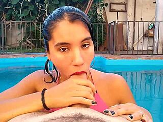 Argentina Amateur Me Hace Un Pete En La Piscina