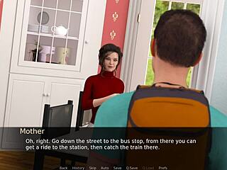 Beautiful MILF and lesbian lovers in a 3D visual novel