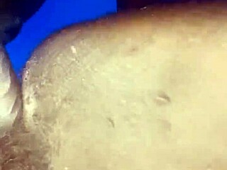 entering my girlfriend's beaver with big black cock close up